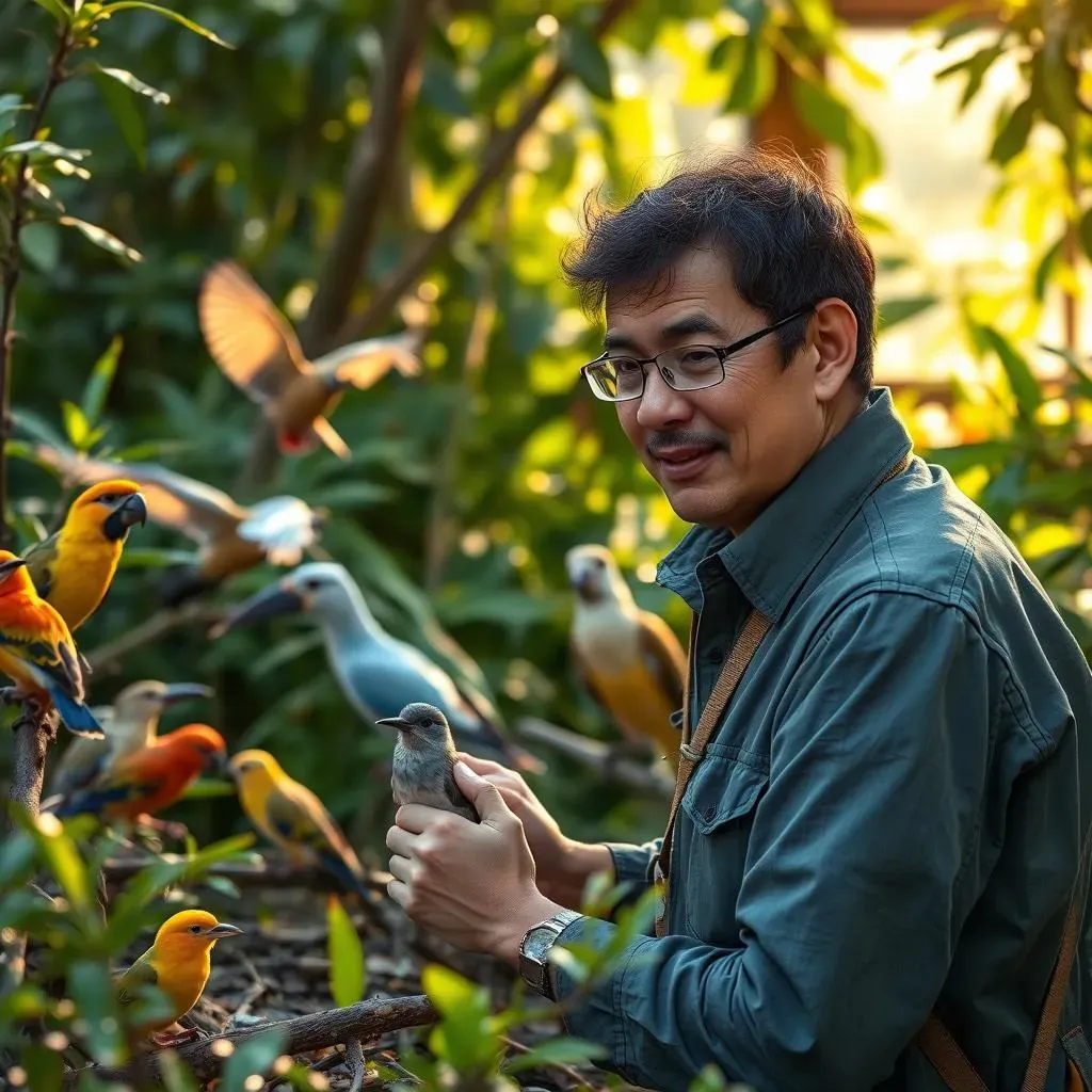 日本特有の鳥の保護活動の手順